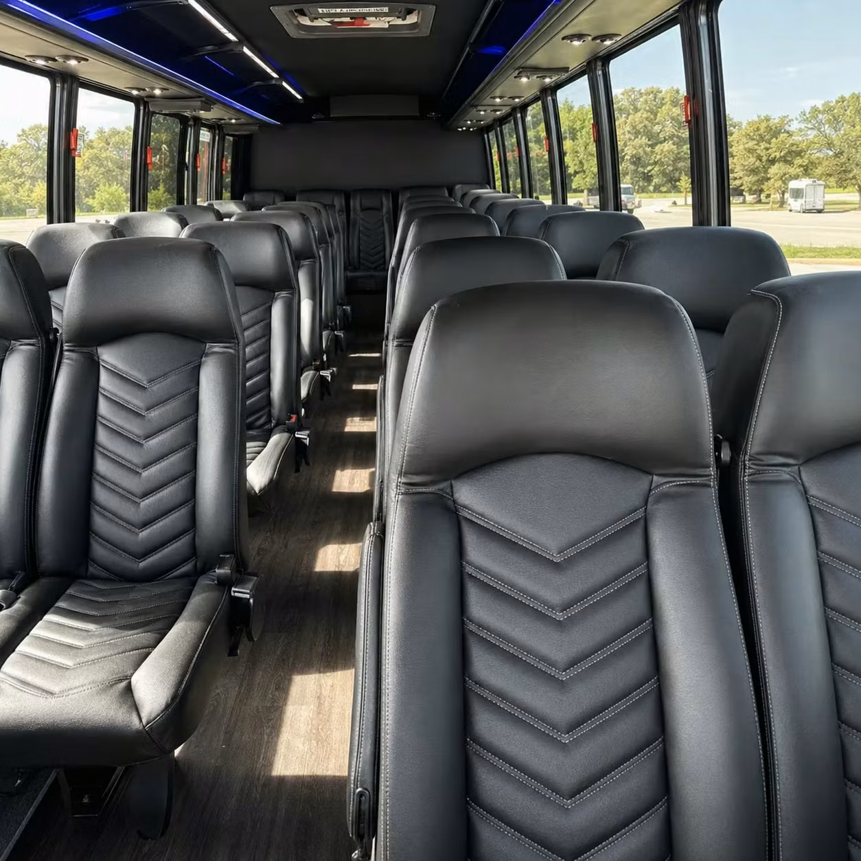 25 passenger minibus inside