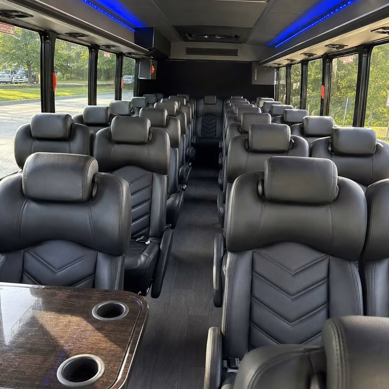 35 passenger minibus interior