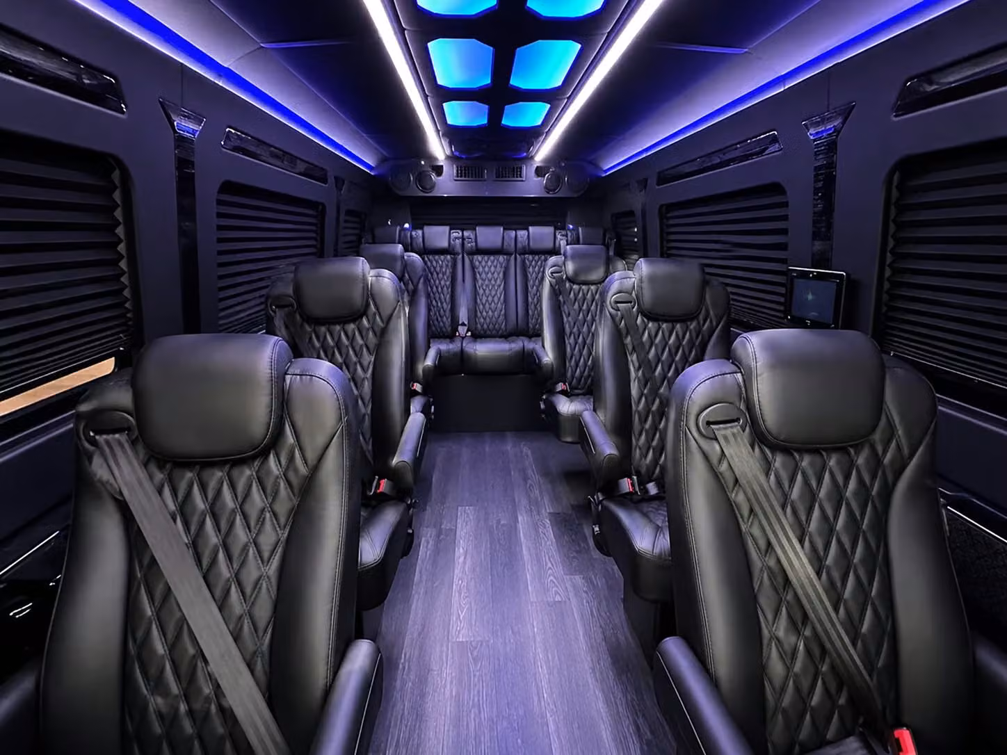 sprinter van with driver inside